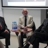 Świadkowie zbrodni OUN-UPA (od lewej): Jan Michalewski, kmdr. Jan Pinkiewicz i Henryk Wojciechowski