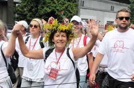 Głowieńscy pątnicy podczas jubileuszowej 30. pielgrzymki na Jasną Górę