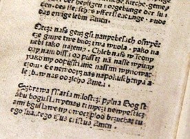 Pierwszy tekst po polsku wydrukowano we Wrocławiu