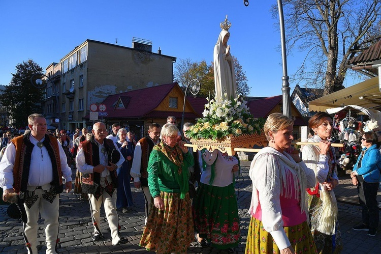 Procesja Fatimska ulicami Zakopanego