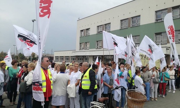 Protest w rybnickim szpitalu