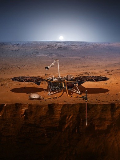W poniedziałek na Marsie wyląduje amerykańska sonda InSight