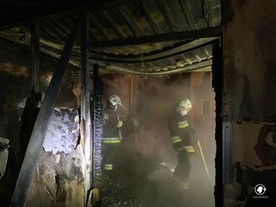 Budynek socjalny płonął w Zdzieszowicach