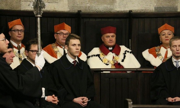 Senat KUL podczas jubileuszowej Eucharystii