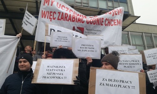 Protest pracowników prokuratury