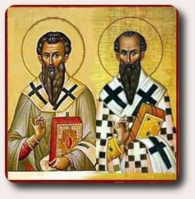 Św. Bazyli Wielki i św. Grzegorz z Nazjanzu