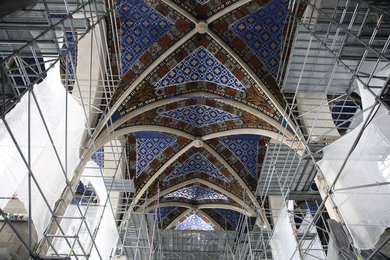 Prace konserwatorskie w katedrze sandomierskiej