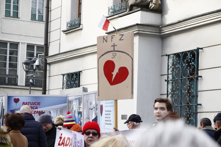 Protest w obronie gliwickiej kardiologii