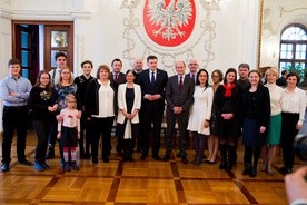 Uroczystość podpisania umowy o organizacji Zjazdu Dużych Rodzin w Lubartowie