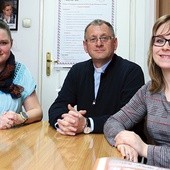Do udziału w spotkaniach zapraszają (od lewej): Katarzyna Siwiorek, ks. Sławomir Adamczyk i Kamila Rzepka.
