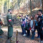 Jedna z grup podczas składania przysięgi wojskowej.