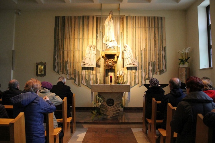 W kaplicy całodziennej adoracji Najświętszego Sakramentu w Kętach-Osiedlu.