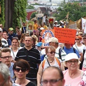 Te placówki zapewniają niepełnosprawnym możliwość aktywnego życia na miarę ich możliwości. Na zdjęciu: marsz radwanowickich podopiecznych, wolontariuszy i pracowników przez Kraków w czerwcu 2017 roku.