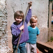 Piotruś Mela (z prawej). Gdynia 1993 r.