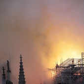 Pożar Notre Dame - odwołano emisję przemówienia Macrona