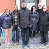 Krzyż Nadziei w schronisku dla bezdomnych w Bielsku-Białej