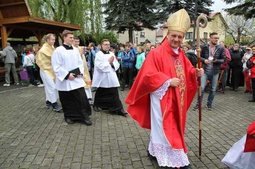 Msza św. pielgrzymów łagiewnickich w Hałcnowie - 2019