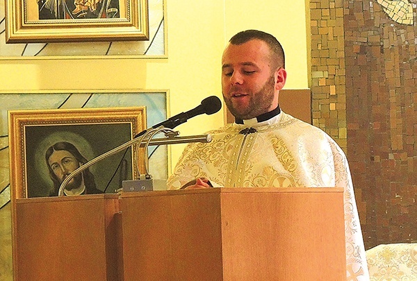 Ks. Adrian Łychacz świętował z katolikami tradycji wschodniej w Bielsku-Białej.