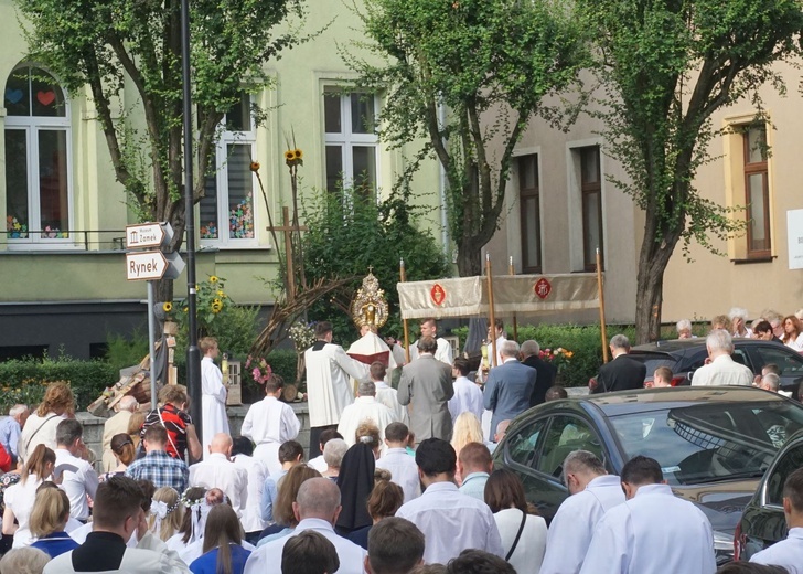 Centralna  procesja Bożego Ciała w Gliwicach