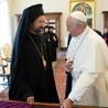 Podczzas spotkania papieża i przedstawiciela Konstantynopola, metropolita Hiob