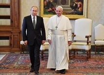 Władimir Putin z wizytą u papieża Franciszka