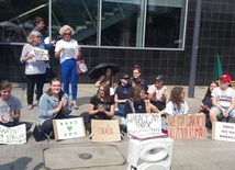 Katowice: strajk klimatyczny śląskiej młodzieży