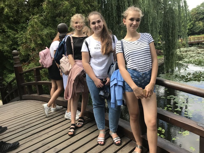 Młodzi z Białorusi na wypoczynku w Zagórzu