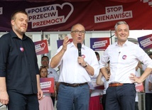 Przez Białystok przeszedł marsz "Polska przeciw przemocy"