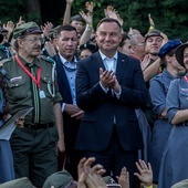 Prezydent RP odwiedził harcerzy w Gietrzwałdzie