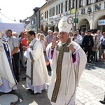 Jubileuszowa Msza św. na rynku w Myślenicach