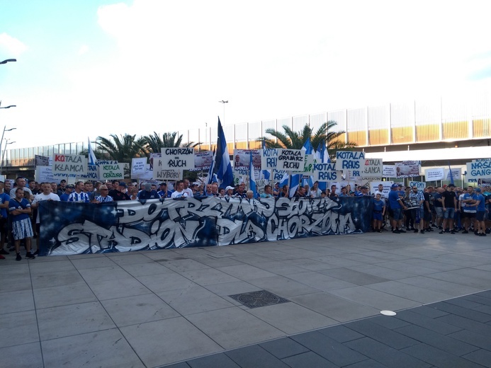 Chorzów: Manifest kibiców dotyczący budowy nowego stadionu przy Cichej
