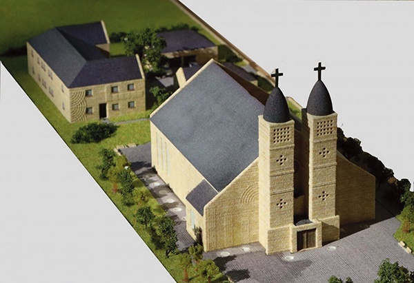 ▲	Na przyszły rok zaplanowano wykonanie fundamentów pod kościół, który zaprojektowała architekt Małgorzata Naskręt.