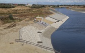 Zbiornik Racibórz Dolny - woda już płynie