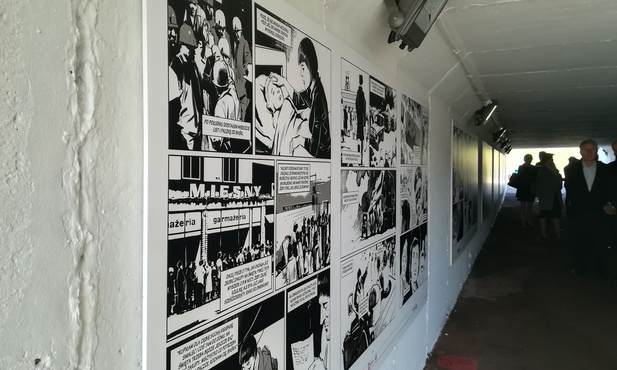 Bieruń. Komiks o podziemnym strajku z 1981 roku, czyli tunel przy KWK "Piast" z funkcją edukacyjną