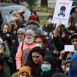 Protest ekologiczny "Benzen nas zabija"