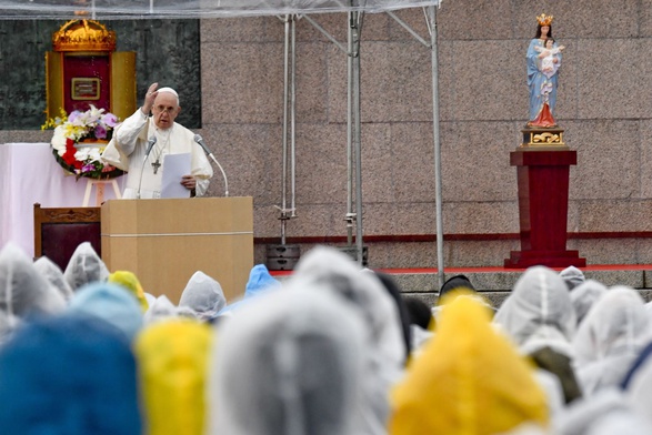 Papież w miejscu poświęconym 26. japońskim męczennikom