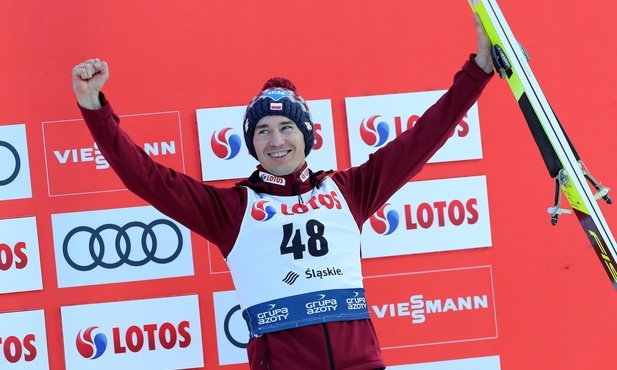 Kamil Stoch trzeci w konkursie Pucharu Świata w skokach narciarskich w Wiśle