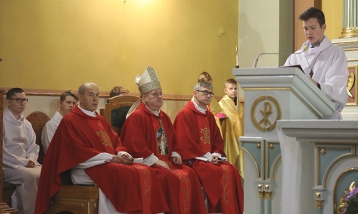 Barbórkowej Mszy św. przewodniczył bp Piotr Greger.