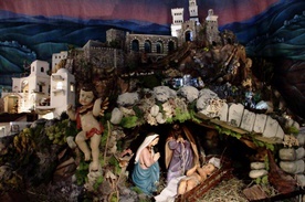 Szopka w bazylice Matki Bożej Anielskiej w Kalwarii Zebrzydowskiej znów zachwyca pielgrzymów