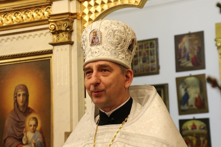 Liturgii przewodniczył ks. mitrat Eliasz Tarasiewicz.