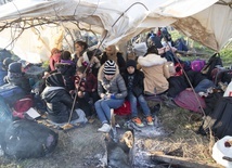 Uchodźcy na turecko-greckiej granicy