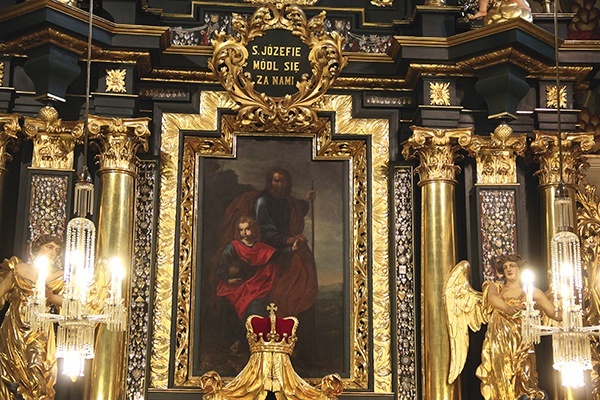 Obraz patrona w głównym ołtarzu.