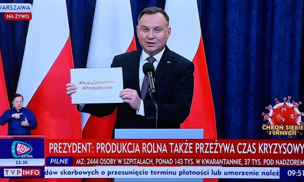 Prezydent Duda: Rozpoczynamy akcję "Kupuj świadomie produkt polski"