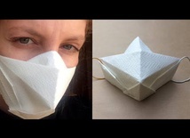 Surgical mask origami. Maseczka chirurgiczna origami.