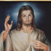 Obraz Jezusa Miłosiernego z rawskiej parafii.