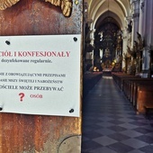 Zgodnie z nowymi przepisami, w kościołach może przebywać 1 osoba na 15 metrów kwadratowych powierzchni.