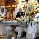 Msza św. w sanktuarium Matki Bożej Dobrej Rady w Sulistrowiczkach