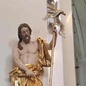 Figura św. Jana Chrzciciela z sanktuarium w Grodowcu odrestaurowana