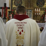 Modlitwa honorowych dawców krwi w parafii Świętej Rodziny