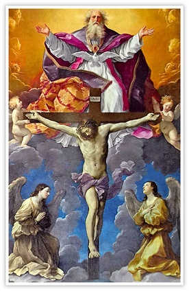 Guido Reni "Trójca Święta", olej na płótnie, 1625 r. kościół Santissima Trinità dei Pellegrini, Rzym